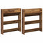 Sko skab 2 pcs Gammelt træ 84 x 18 x 90 cm Konstrueret træ