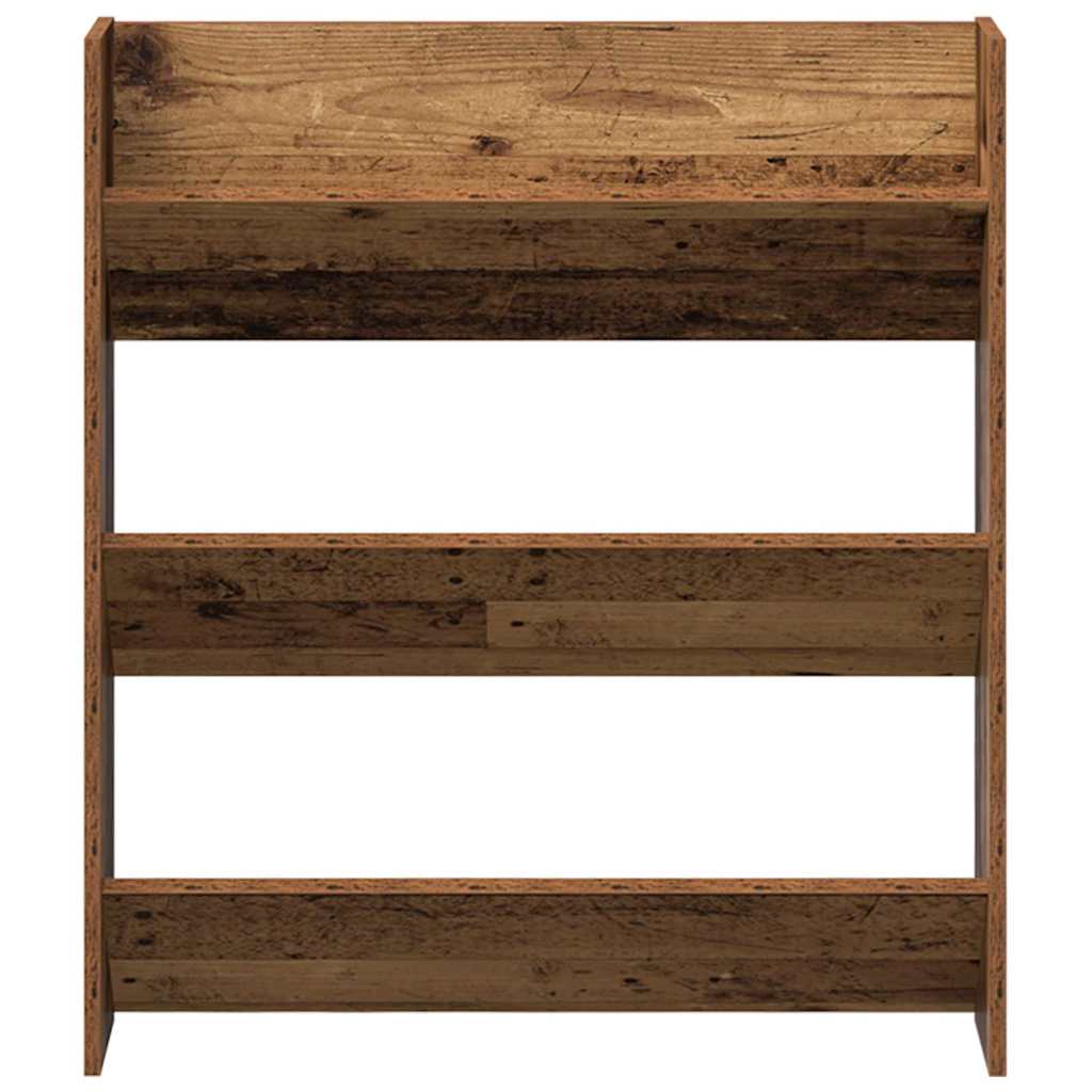 Sko skab 2 pcs Gammelt træ 84 x 18 x 90 cm Konstrueret træ