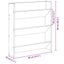 Sko skab 2 pcs Gammelt træ 84 x 18 x 90 cm Konstrueret træ