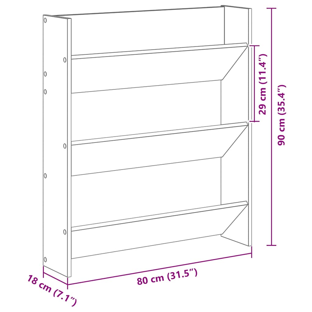 Sko skab 2 pcs Gammelt træ 84 x 18 x 90 cm Konstrueret træ