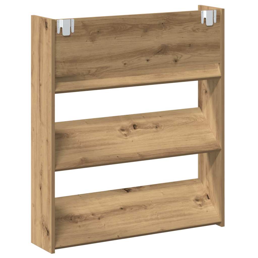 Sko skab 2 stk. 85 x 18 x 90 cm Konstrueret træ Artisan Egetræ
