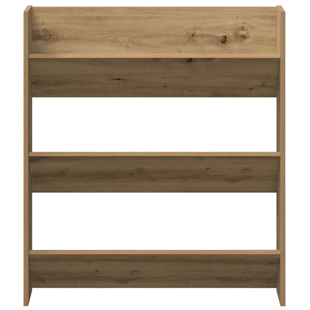 Sko skab 2 stk. 85 x 18 x 90 cm Konstrueret træ Artisan Egetræ