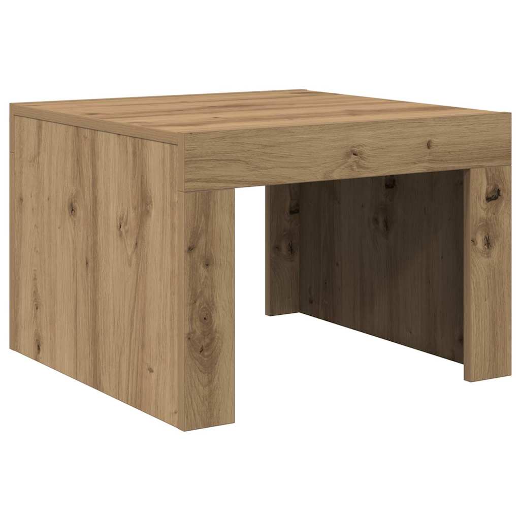 Sofabord Artisan Egetræ 50 x 50 x 35 cm Konstrueret træ