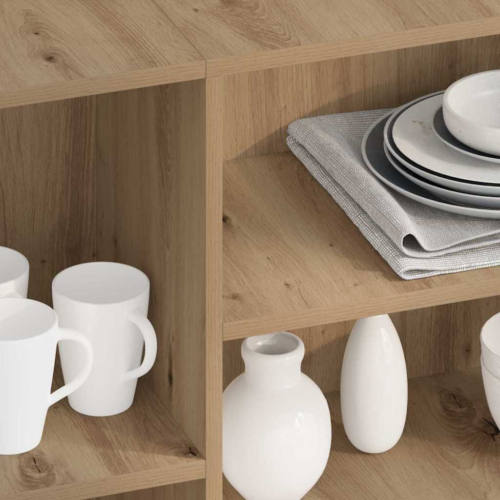 Sideboard Artisan Egetræ 120 x 30 x 75 cm Konstrueret træ