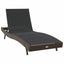 Solstol 3 pcs Brun 197 x 70 x 82 cm polyrattan