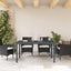 Udendørs middagsbord Foldbar Antracit 210 x 90 x 73 cm Stål
