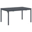 Udendørs middagsbord Foldbar Antracit 210 x 90 x 73 cm Stål