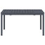 Udendørs middagsbord Foldbar Antracit 210 x 90 x 73 cm Stål