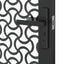 Glasdør Fretwork Sort 83 x 3,5 x 201,5 cm Aluminium