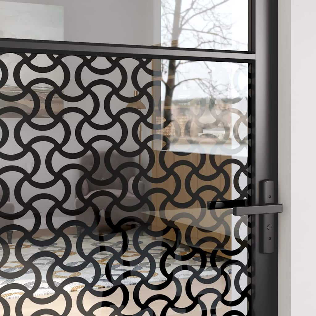 Glasdør Fretwork Sort 83 x 3,5 x 201,5 cm Aluminium