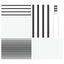 Glasdør Stribet Sort 102,5 x 3,5 x 201,5 cm Aluminium