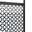 Glasdør Fretwork Sort 76 x 2 x 205 cm Aluminium