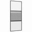 Glasdør Fretwork Sort 90 x 2 x 205 cm Aluminium