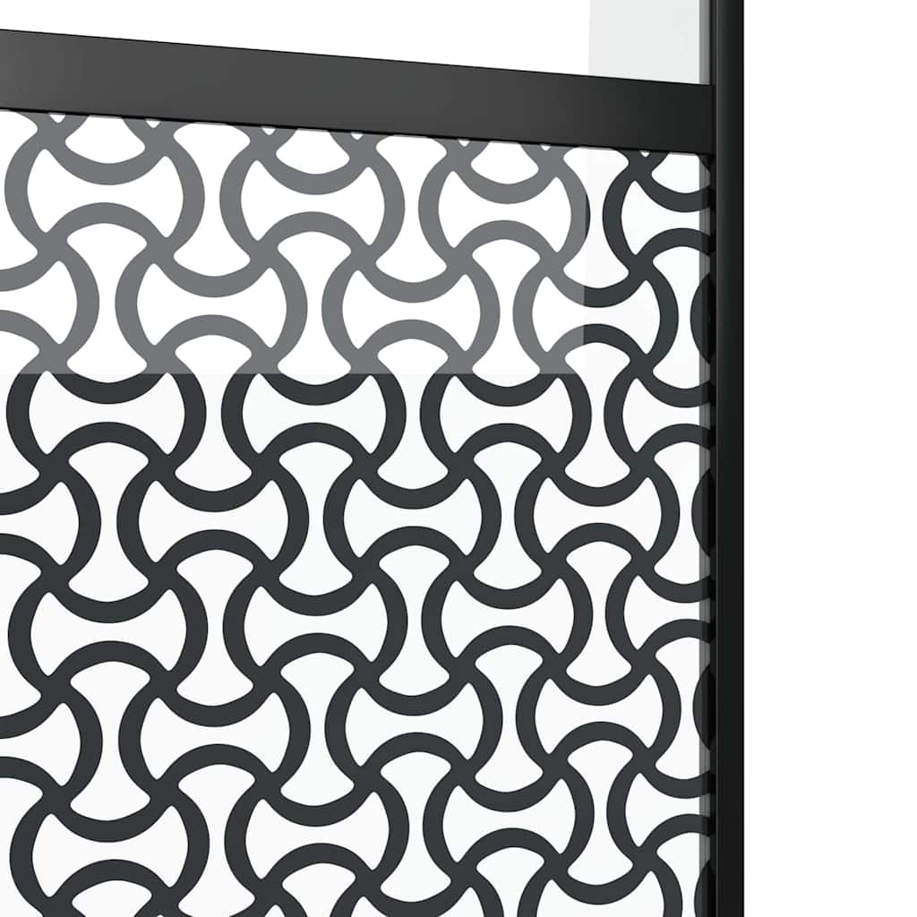 Glasdør Fretwork Sort 102,5 x 2 x 205 cm Aluminium