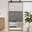 Glasdør Fretwork Sort 102,5 x 2 x 205 cm Aluminium