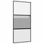 Glasdør Fretwork Sort 102,5 x 2 x 205 cm Aluminium