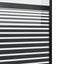 Glasdør Stribet Sort 102,5 x 2 x 205 cm Aluminium