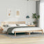 Sengestel med hovedgærde Brun 200 x 220 cm Massiv fyrretræ