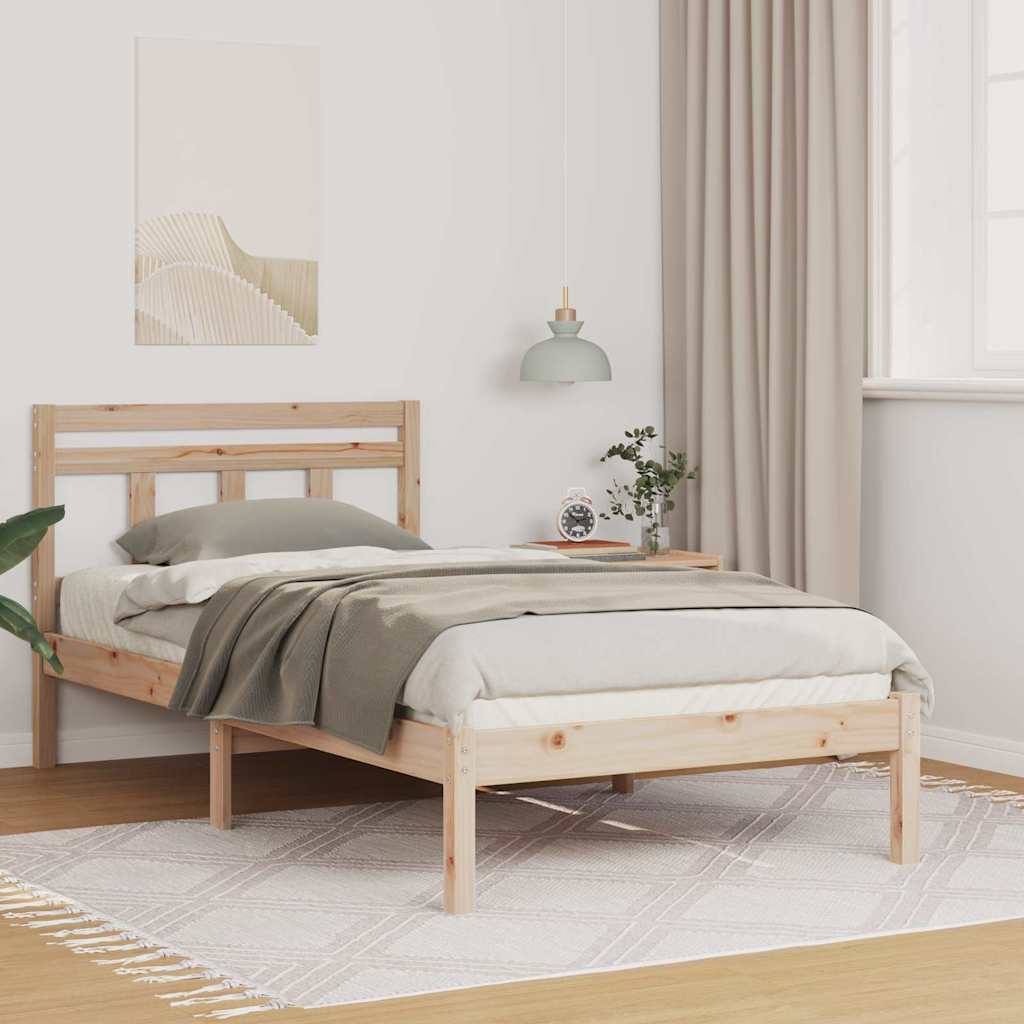Sengestel Brun 80 x 200 cm Massiv fyrretræ