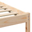 Sengestel Brun 90 x 200 cm Massiv fyrretræ