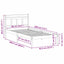 Sengestel Hvid 90 x 200 cm Massiv fyrretræ