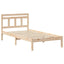 Sengestel Brun 100 x 200 cm Massiv fyrretræ