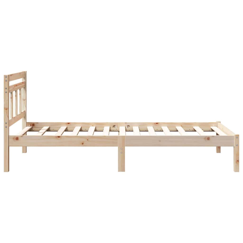 Sengestel Brun 100 x 200 cm Massiv fyrretræ