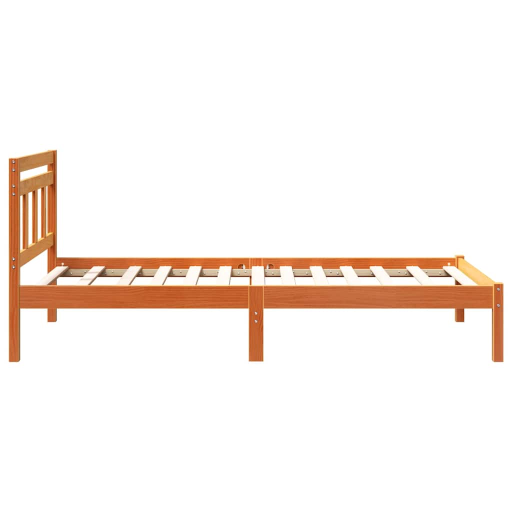 Sengestel Brun 90 x 190 cm Massiv fyrretræ