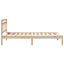 Sengestel Brun 75 x 190 cm Massiv fyrretræ