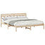 Sengestel Brun 200 x 200 cm Massiv fyrretræ