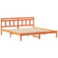 Sengestel Brun 200 x 200 cm Massiv fyrretræ