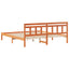 Sengestel Brun 200 x 200 cm Massiv fyrretræ