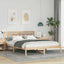 Sengestel Brun 150 x 200 cm Massiv fyrretræ