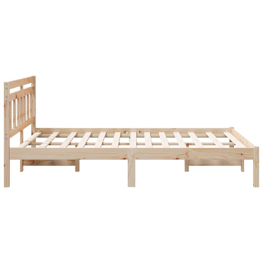 Sengestel Brun 120 x 200 cm Massiv fyrretræ