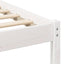 Sengestel Hvid 120 x 190 cm Massiv fyrretræ