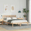 Sengestel Brun 135 x 190 cm Massiv fyrretræ
