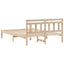 Sengestel Brun 135 x 190 cm Massiv fyrretræ