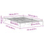 Sengestel Brun 140 x 210 cm Massiv fyrretræ