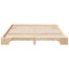 Sengestel Brun 160 x 210 cm Massiv fyrretræ