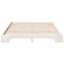 Sengestel Hvid 160 x 210 cm Massiv fyrretræ
