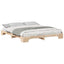 Sengestel Brun 180 x 210 cm Massiv fyrretræ