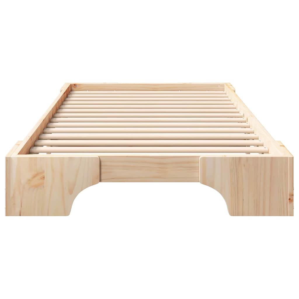 Sengestel Brun 80 x 220 cm Massiv fyrretræ