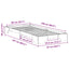 Sengestel Brun 90 x 220 cm Massiv fyrretræ