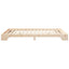 Sengestel Brun 140 x 220 cm Massiv fyrretræ