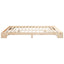 Sengestel Brun 200 x 220 cm Massiv fyrretræ