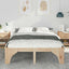 Sengestel Brun 150 x 200 cm Massiv fyrretræ