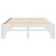 Sengestel Hvid 140 x 200 cm Massiv fyrretræ