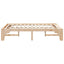 Sengestel Brun 120 x 200 cm Massiv fyrretræ