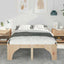 Sengestel Brun 135 x 190 cm Massiv fyrretræ