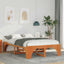 Sengestel Brun 135 x 190 cm Massiv fyrretræ